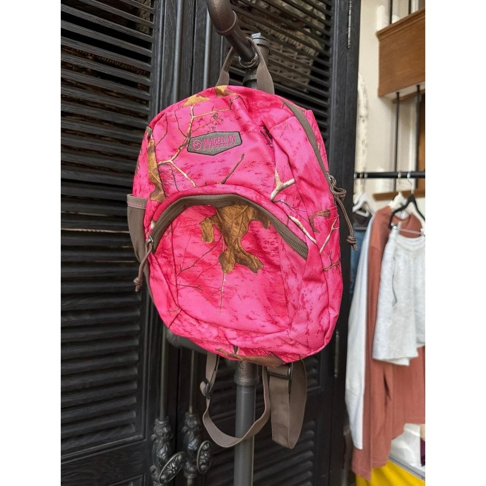 Magellan Outdoors girls' pink camo backpack mini